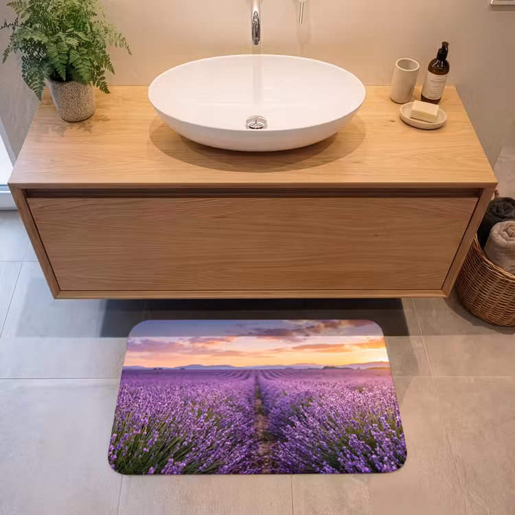 Badmat - Lavendel - Veld - Natuur - Paars — 2