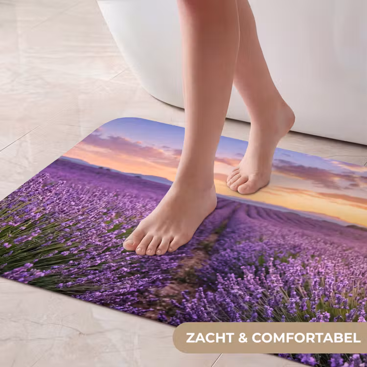 Badmat - Lavendel - Veld - Natuur - Paars — 5