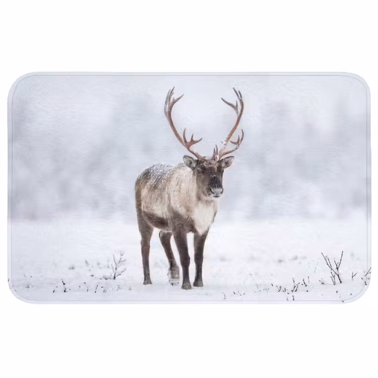 Badmat - Rendier - Gewei - Toendra - Sneeuw - Wild — 1