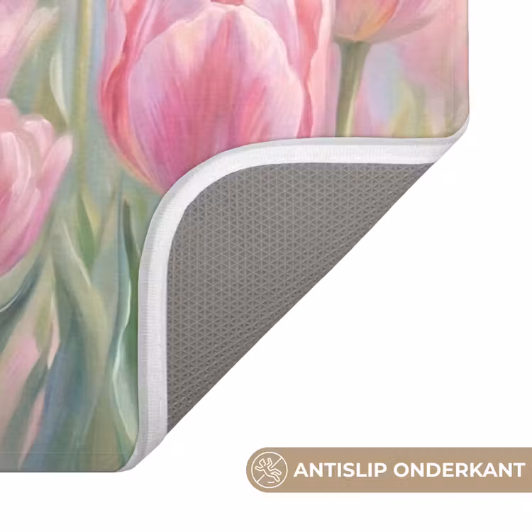 Badmat - Tulpen - Veld - Lente - Roze — 3