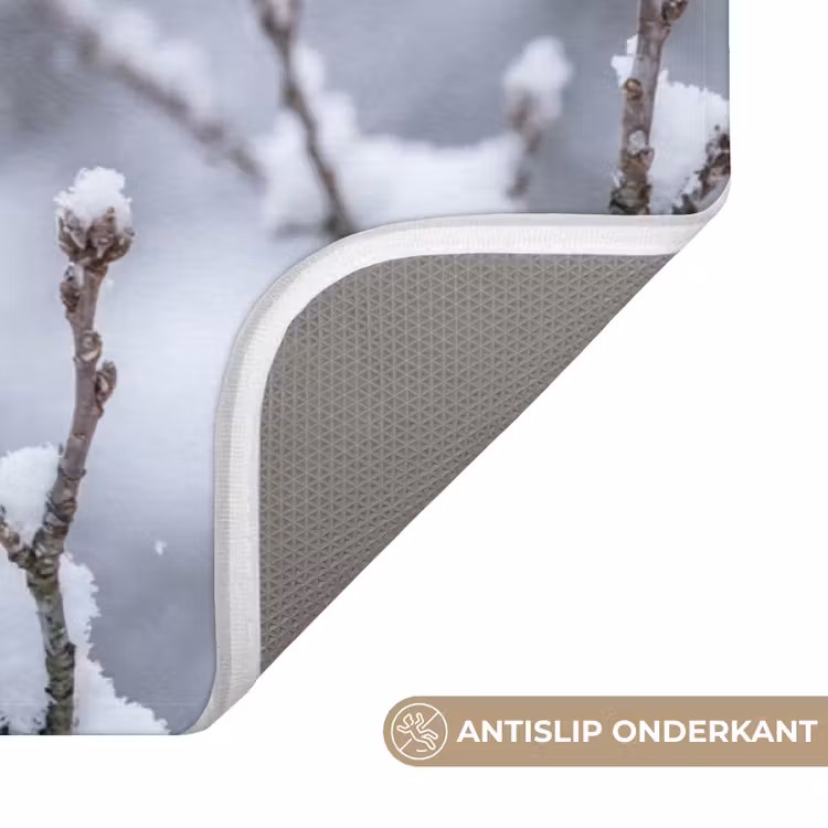 Badmat - Vogel - Tak - Sneeuw - Winter — 3
