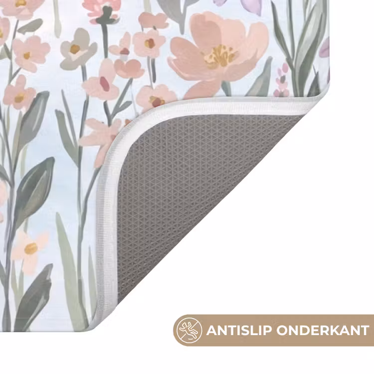 Badmat - Weidebloemen - Illustratie - Kleurrijk — 3