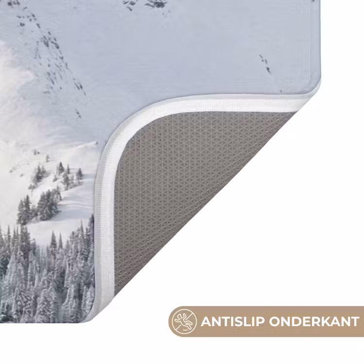 Badmat - Berg - Sneeuw - Winter - Natuur - Wit — 3