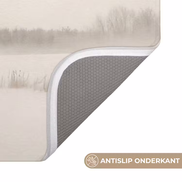 Badmat - Boom - Mist - Sneeuw - Winter - Minimalistisch — 3