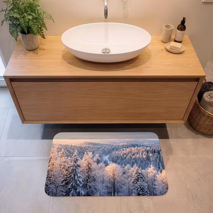 Badmat - Bos - Bergen - Goud - Winter - Warm — 2