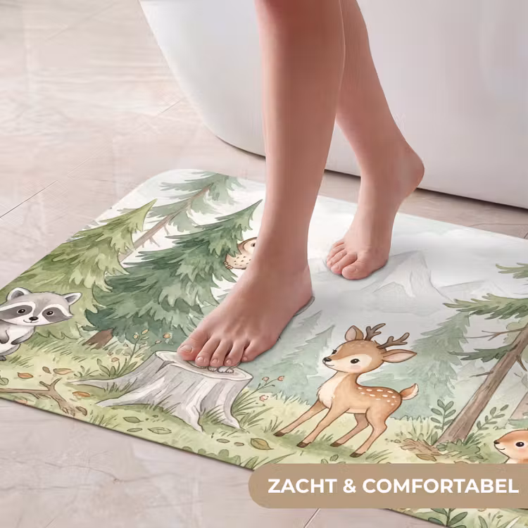 Badmat - Bos - Dieren - Groen — 5