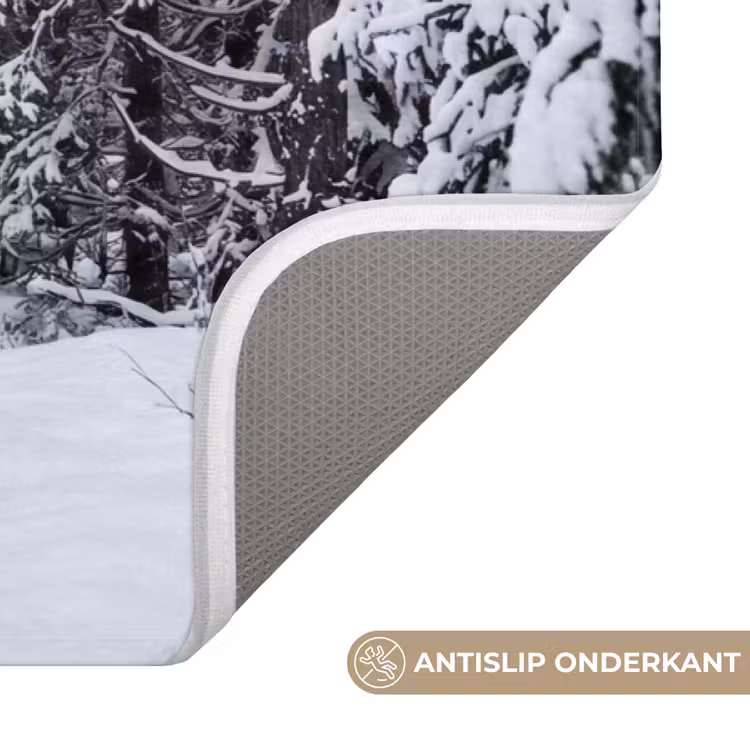 Badmat - Bos - Winter - Sneeuw - Pad - Natuur — 3