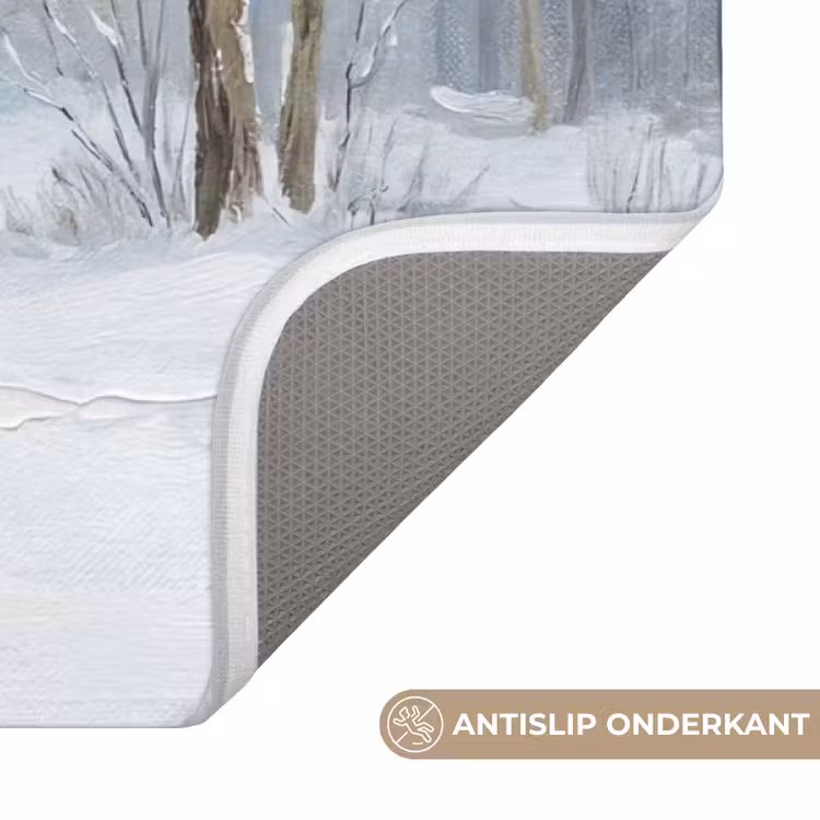 Badmat - Bospad - Dennen - Sneeuw - Winter - Rustgevend — 3