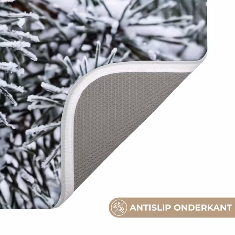 Badmat - Dennenappel - Tak - Sneeuw - Winter - Sfeervol — 3