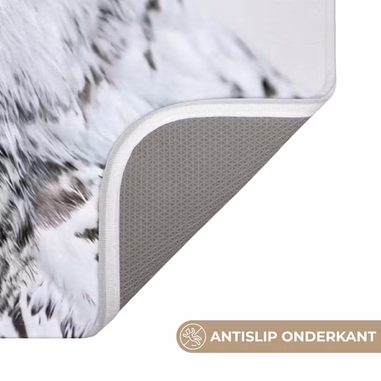 Badmat - Sneeuwuil - Oog - Wildlife - Wit — 3
