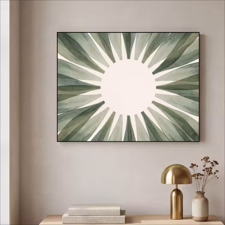 Art Frame - Planten - Abstract - Waterverf - Groen - Natuur — 3