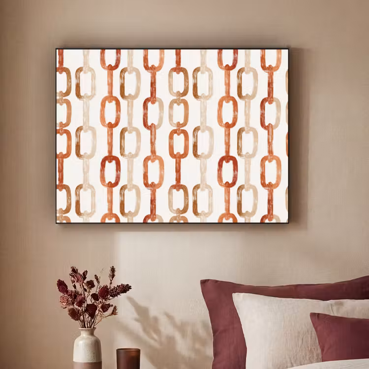 Art Frame - Schakels - Patroon - Aquarel - Terracotta — 2