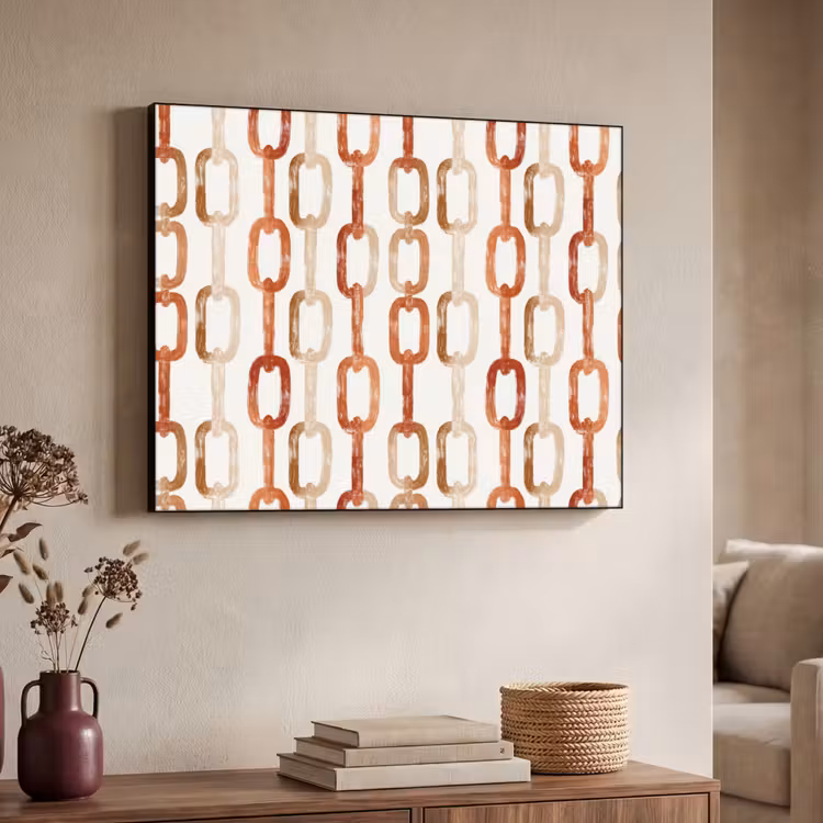 Art Frame - Schakels - Patroon - Aquarel - Terracotta — 4