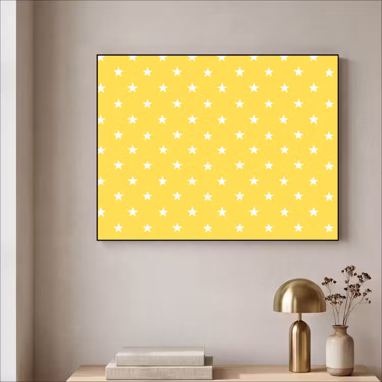 Art Frame - Sterren - Patroon - Minimalistisch - Geel — 3
