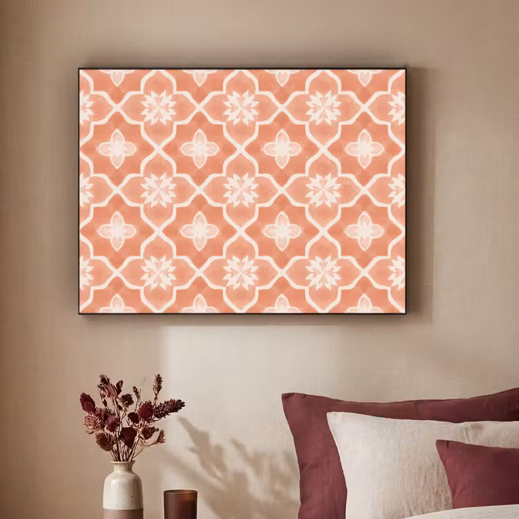 Art Frame - Tegelpatroon - Arabesk - Vintage - Terracotta — 2