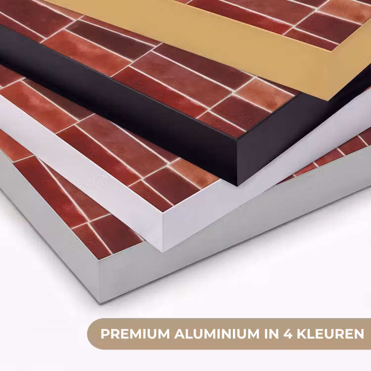 Art Frame - Tegels - Modern - Structuur - Dieprood — 5