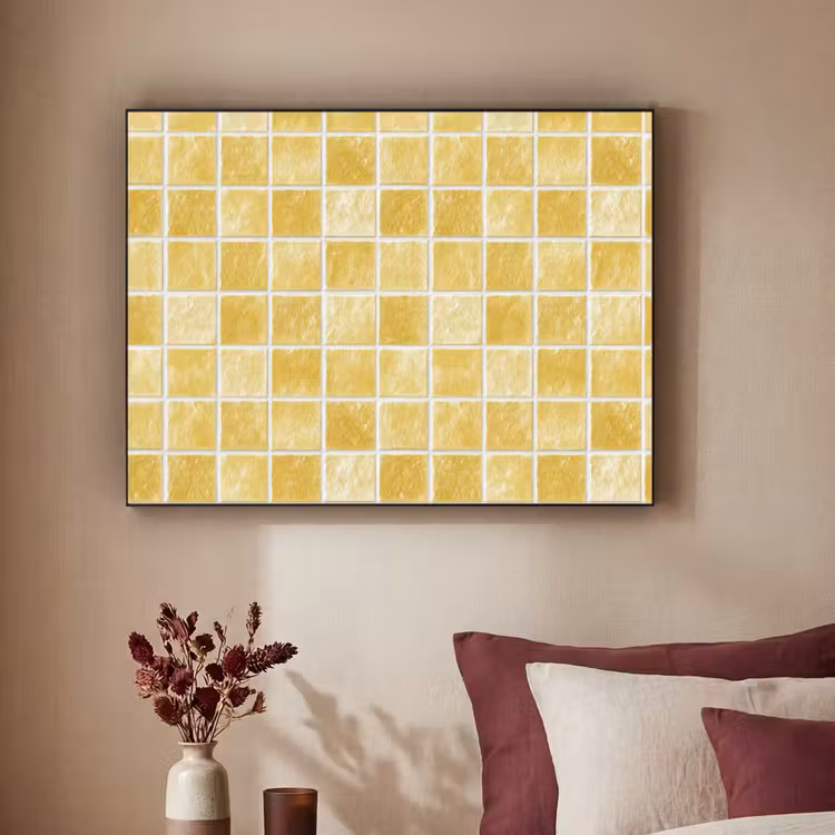 Art Frame - Tegels - Mozaïek - Textuur - Goudgeel — 2