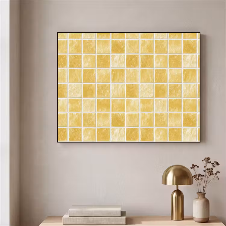 Art Frame - Tegels - Mozaïek - Textuur - Goudgeel — 3