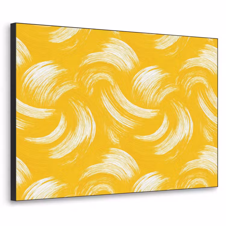 Art Frame - Verfstreken - Abstract - Dynamisch - Geel — 1