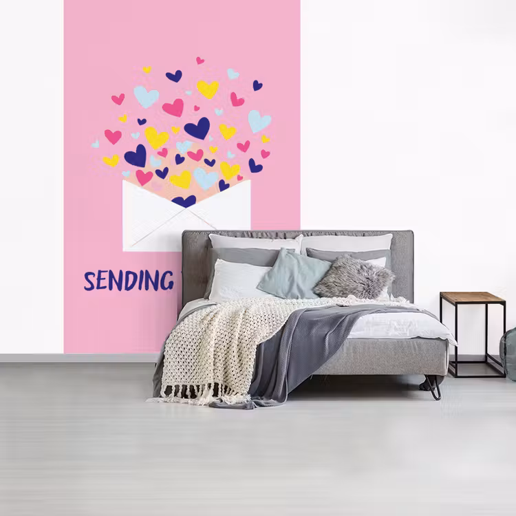 Behang - Envelop - Love - Hartjes - Valentijn — 2