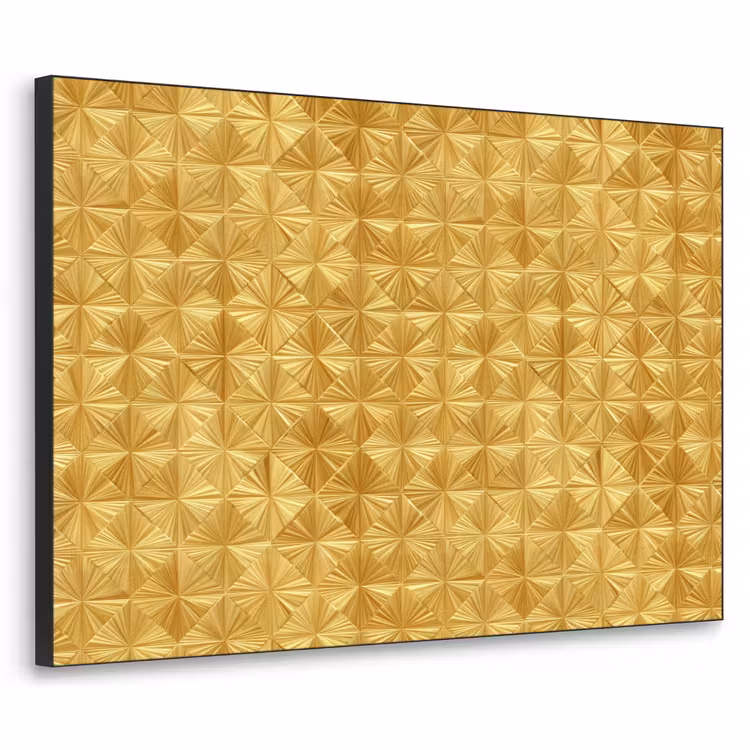 Art Frame - Tegels - Geometrisch - Reliëf - Goud — 1