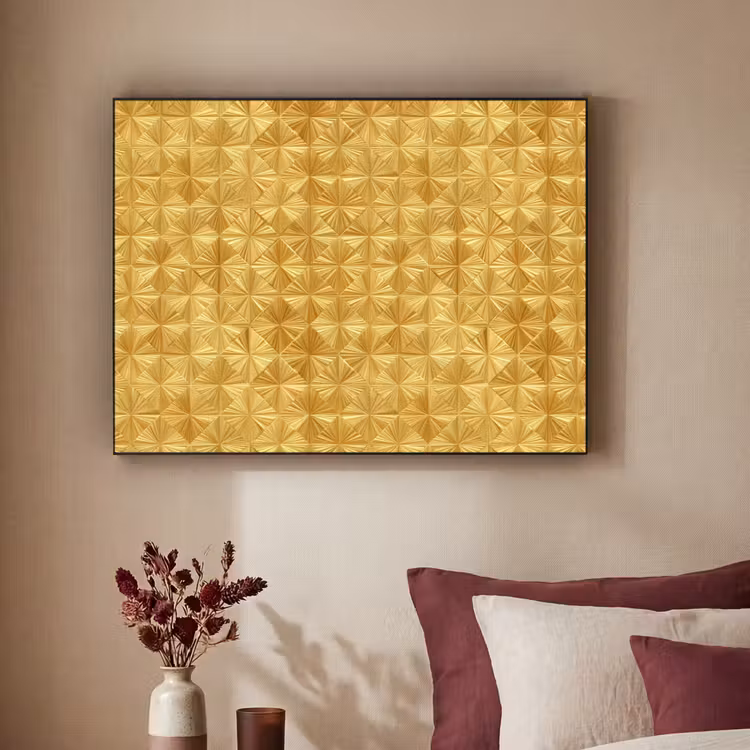 Art Frame - Tegels - Geometrisch - Reliëf - Goud — 2