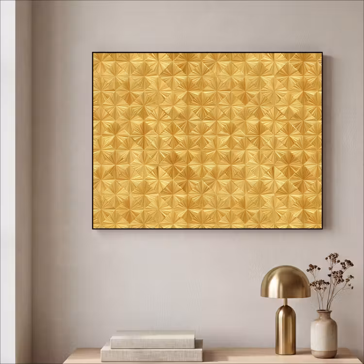 Art Frame - Tegels - Geometrisch - Reliëf - Goud — 3