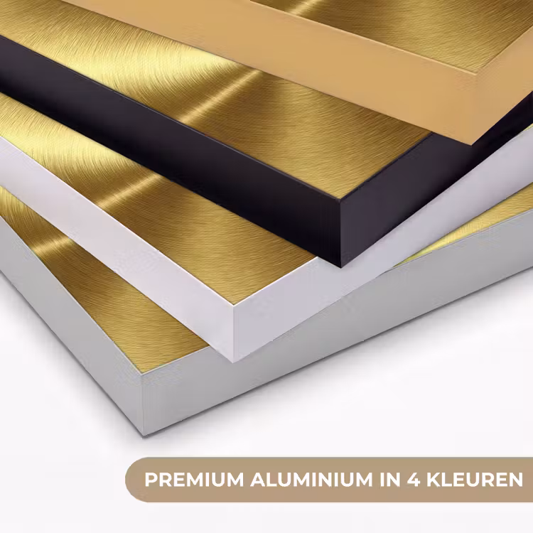 Art Frame - Textuur - Geborsteld Goud - Industrieel - Metallic — 5