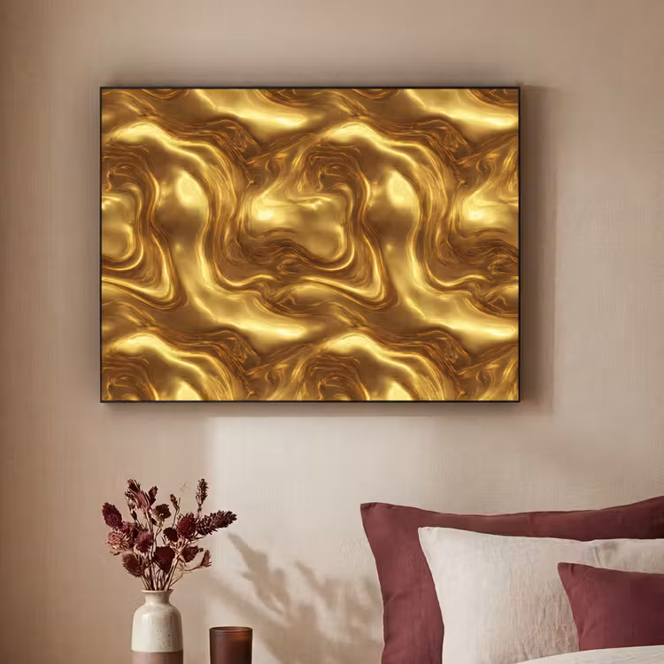 Art Frame - Textuur - Vloeibaar - Organisch - Goud — 2