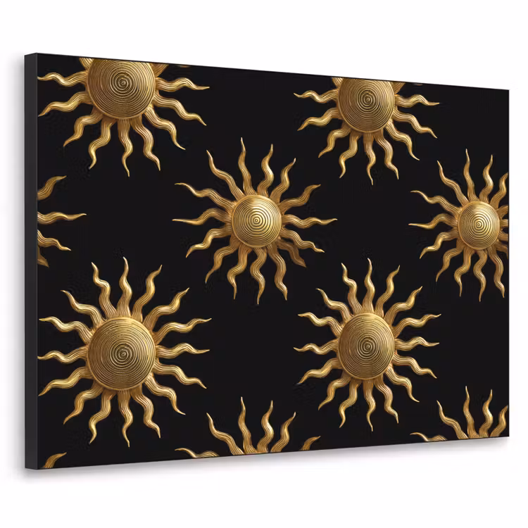 Art Frame - Zon - Patroon - Luxe - Goud - Zwart — 1