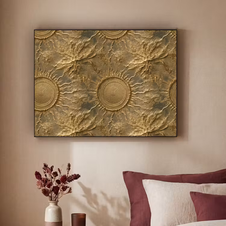 Art Frame - Zon - Reliëf - Antiek - Goud — 2