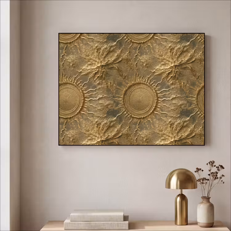 Art Frame - Zon - Reliëf - Antiek - Goud — 3