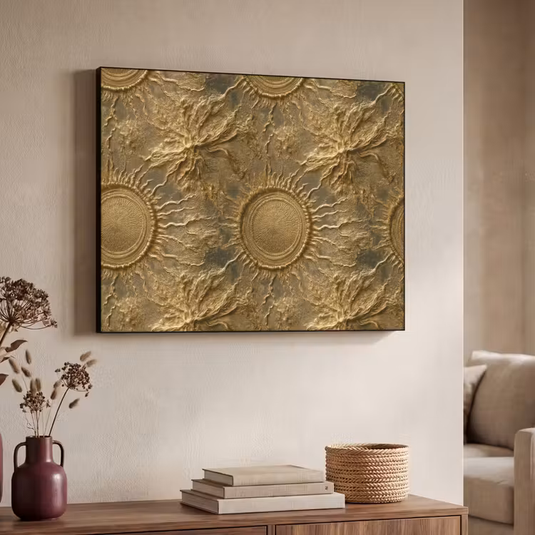 Art Frame - Zon - Reliëf - Antiek - Goud — 4
