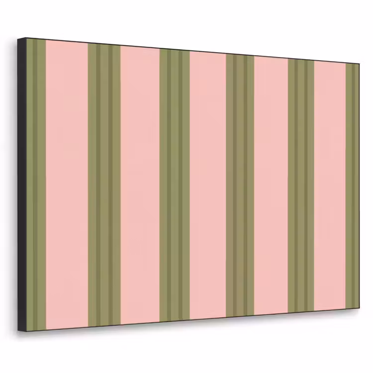 Art Frame - Patroon - Strepen - Abstract - Roze - Groen — 1