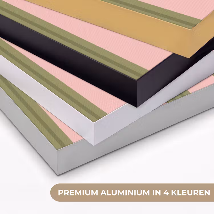 Art Frame - Patroon - Strepen - Abstract - Roze - Groen — 5