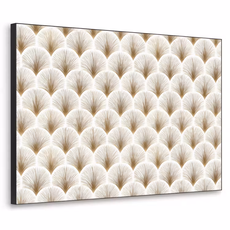 Art Frame - Waaiers - Art Deco - Elegant - Goud - Wit — 1