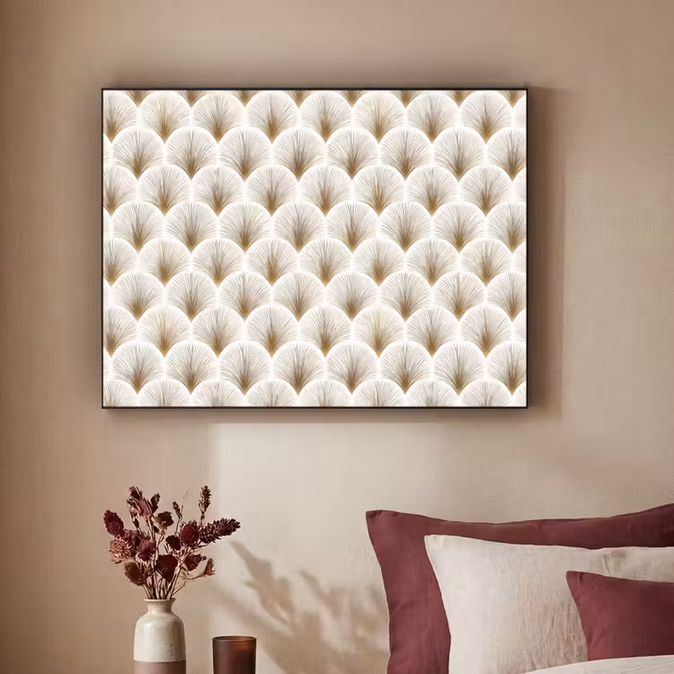 Art Frame - Waaiers - Art Deco - Elegant - Goud - Wit — 2