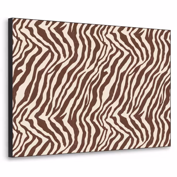 Art Frame - Zebra - Patroon - Zwart - Wit — 1