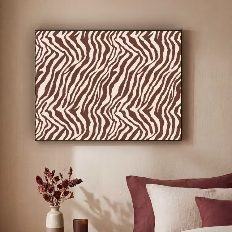 Art Frame - Zebra - Patroon - Zwart - Wit — 2