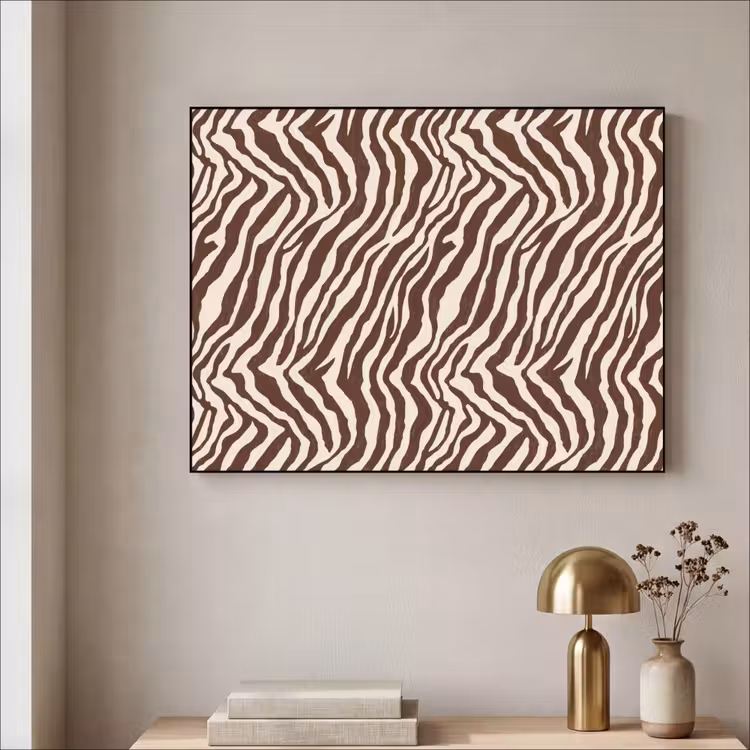 Art Frame - Zebra - Patroon - Zwart - Wit — 3