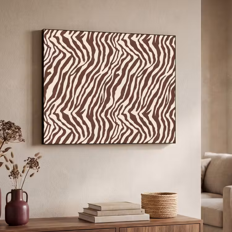Art Frame - Zebra - Patroon - Zwart - Wit — 4