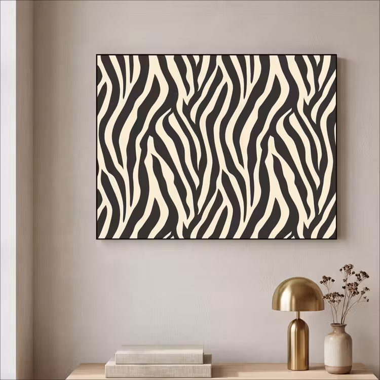 Art Frame - Zebra - Print - Klassiek - Zwart — 3