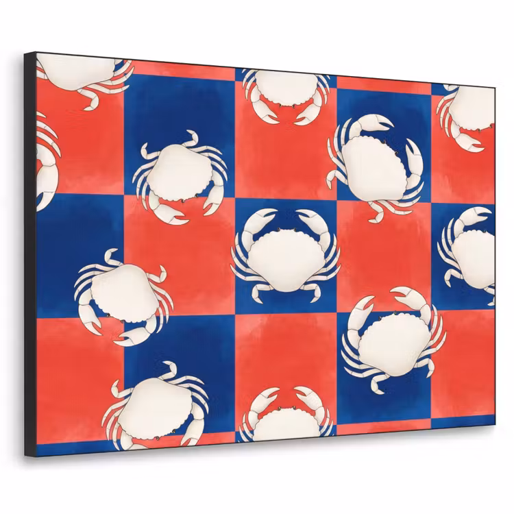 Art Frame - Patroon - Zeeleven - Rood - Blauw - Abstract — 1