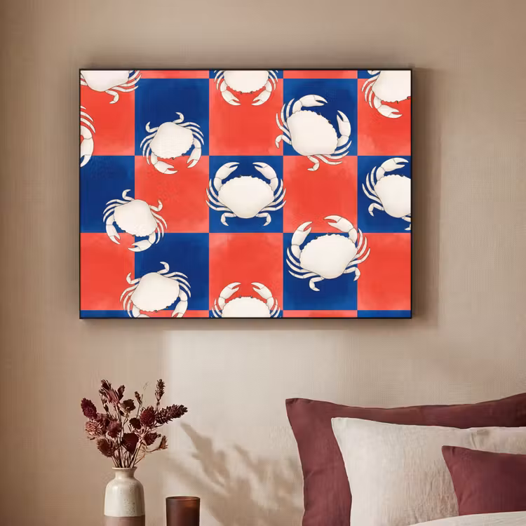 Art Frame - Patroon - Zeeleven - Rood - Blauw - Abstract — 2