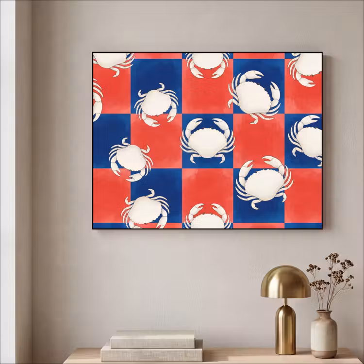 Art Frame - Patroon - Zeeleven - Rood - Blauw - Abstract — 3