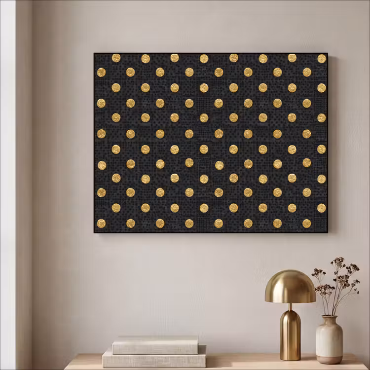 Art Frame - Polka Dot - Stippen - Goud - Zwart — 3