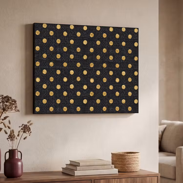 Art Frame - Polka Dot - Stippen - Goud - Zwart — 4