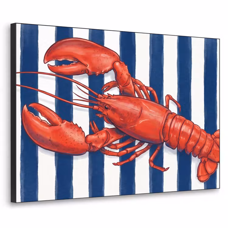 Art Frame - Schaaldier - Kreeft - Marine - Illustratie - Rood — 1