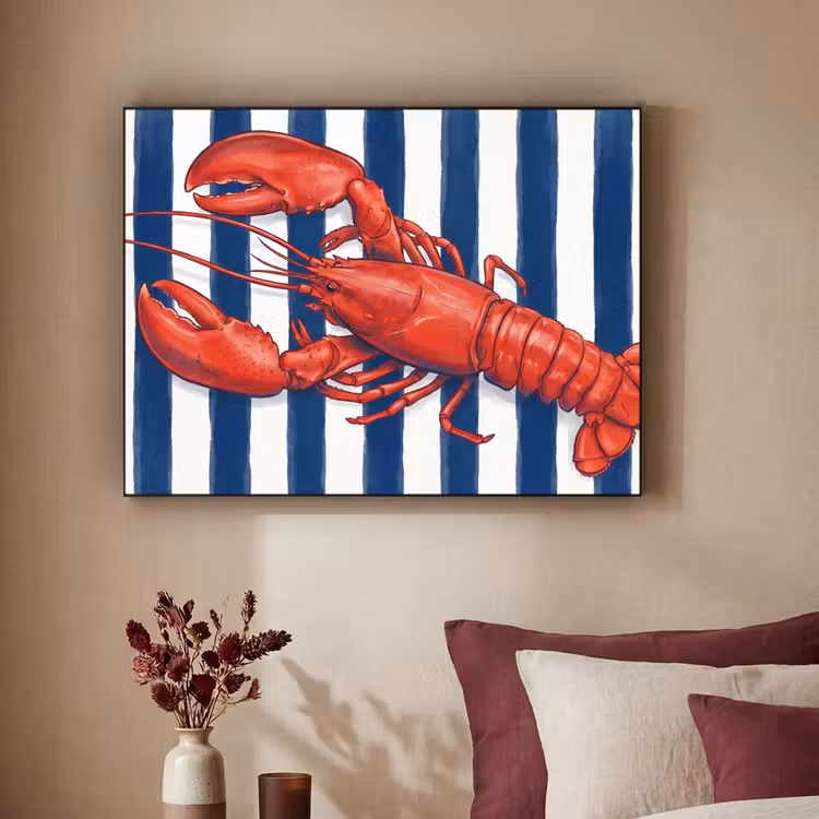 Art Frame - Schaaldier - Kreeft - Marine - Illustratie - Rood — 2