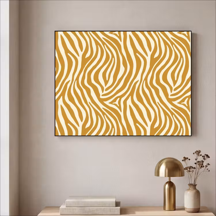 Art Frame - Zebra - Klassiek - Oker - Geel — 3